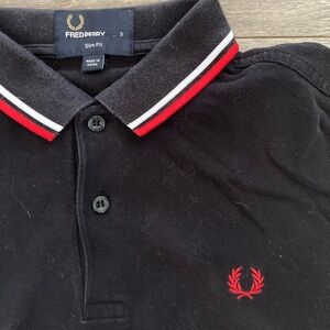 Fred Perry Black Polo Shirt